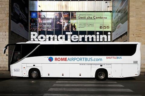 Shuttle Bus between Fiumicino Airport (FCO) and Rome center (Termini)