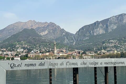 Lecco city seen from Malgrate