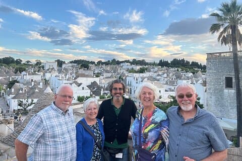 ALBEROBELLO - the best view of the "Trulli" with travelers from USA