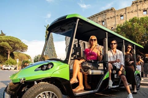 Experience Rome like never before on a stylish golf cart tour with artisanal gelato as you explore history, flavor and fun in one unforgettable ride.