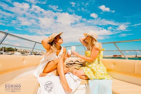 Polignano a Mare luxury boat tour, aperitif, diving and snorkeling