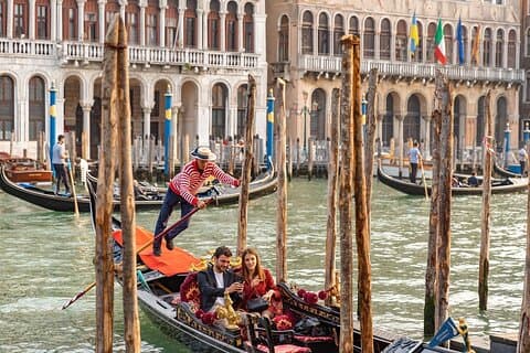 Venice Small-Group Gondola Ride with Grand Canal and Side Canals