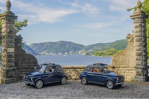 Lake Como: Classic Fiat 500 Vintage Car Rental