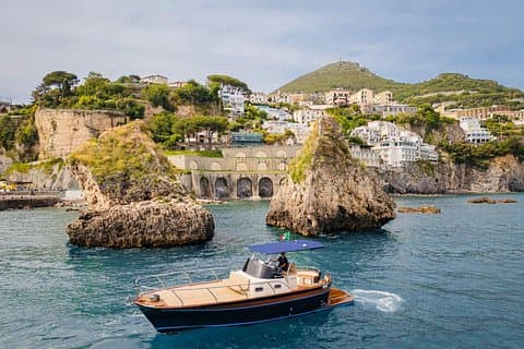 Amalfi Coast Boat Tour from Naples or Salerno with Swimming Stops