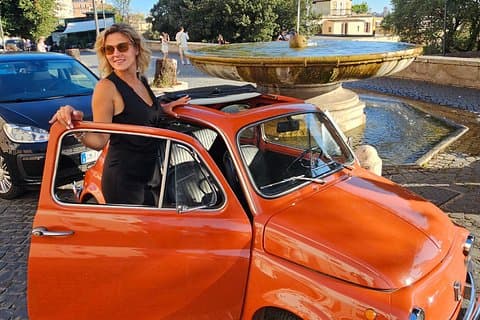 Rome in a Vintage Fiat 500, La Dolce Vita Photo Experience