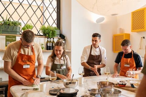 Cook & Dine in Rome: Pizza, Ravioli & Italian Dessert with Wine