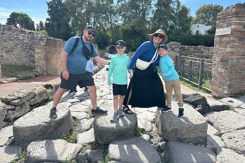 Stepping over the ancient stones of Pompeii