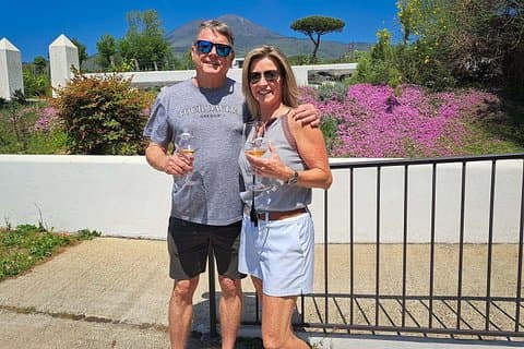 Wine tasting on the slopes of the volcano