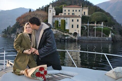 Enjoy your proposal in front of the magical Villa Del Balbianello
