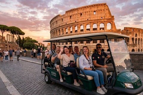 Rome Highlights Golf Cart Tour & Authentic Artisan Gelato-4 Hours