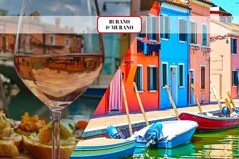 Murano & Burano Cruise with Venetian Specialties & Wine