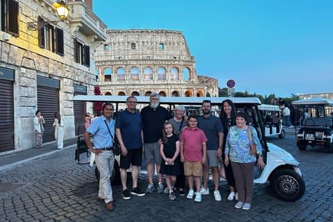 Rome Full Day Private Golf Cart Tour with Hotel Pickup 6 hours