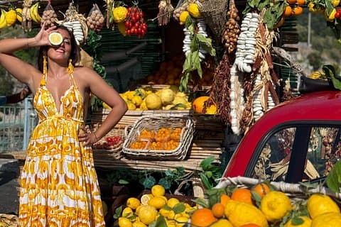Photo tour with 500 vintage on the Amalfi Coast