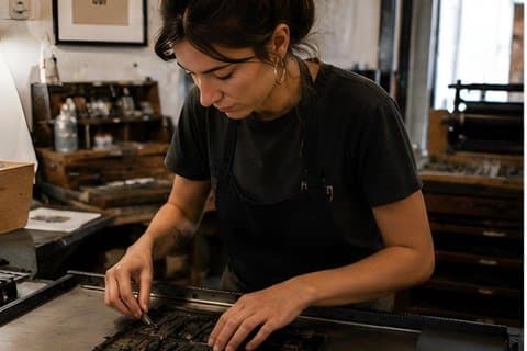 Print Workshop in Venice with Wooden Typography