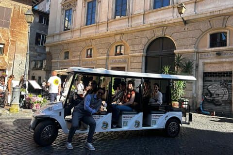 Rome Sunset Golf Cart Tour with Free Spritz