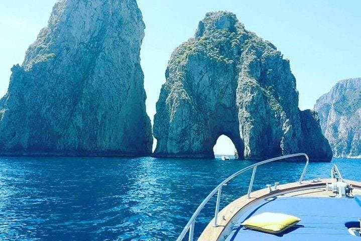Faraglioni view from the boat