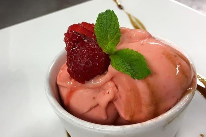 Strawberry sorbet
