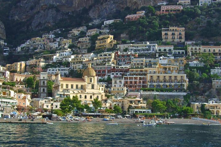 Return to Positano at the end of a beautiful day