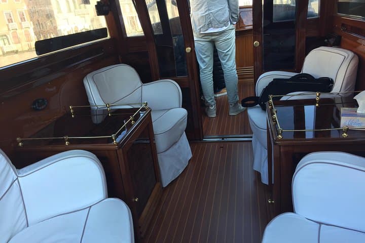 Luxury wood made water taxi