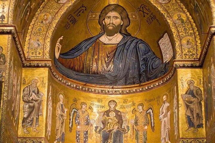 Admire the golden interiors of the Cathedral of Monreale