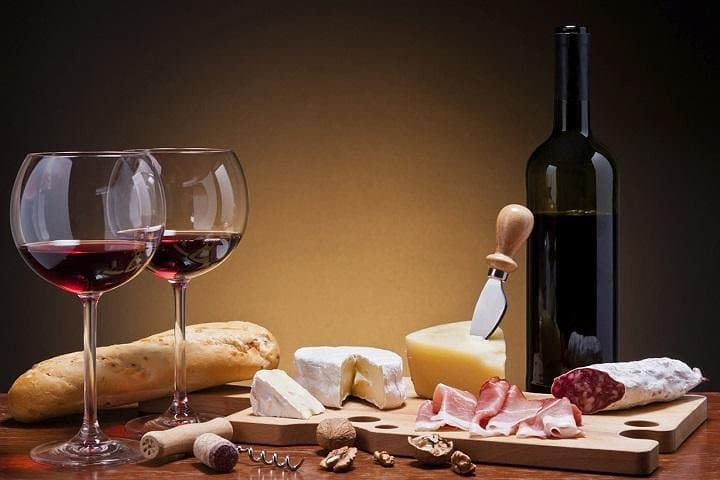 wine and food