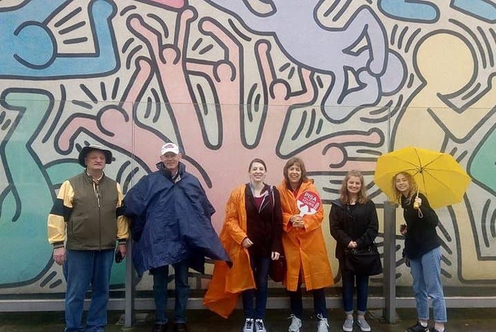 At the Keith Haring mural