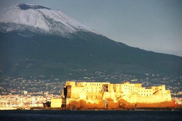 Naples and Vesuvius Volcan