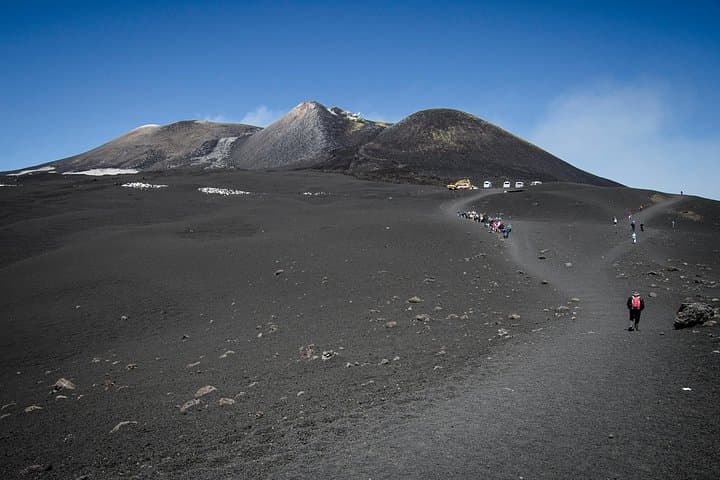 At the top of Mount Etna