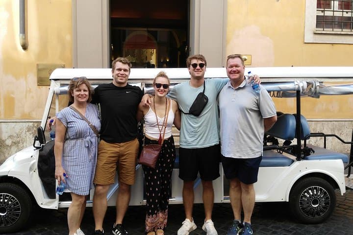 Semi-Private Evening Golf Cart Tour of Rome with Drinks