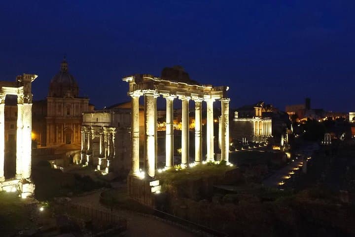 Roman Forum at night