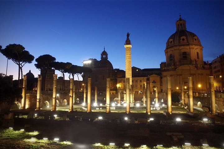 Trajan Forum at Night