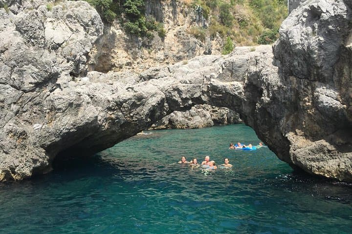 Swim under the Lover's Arch near Amalfi