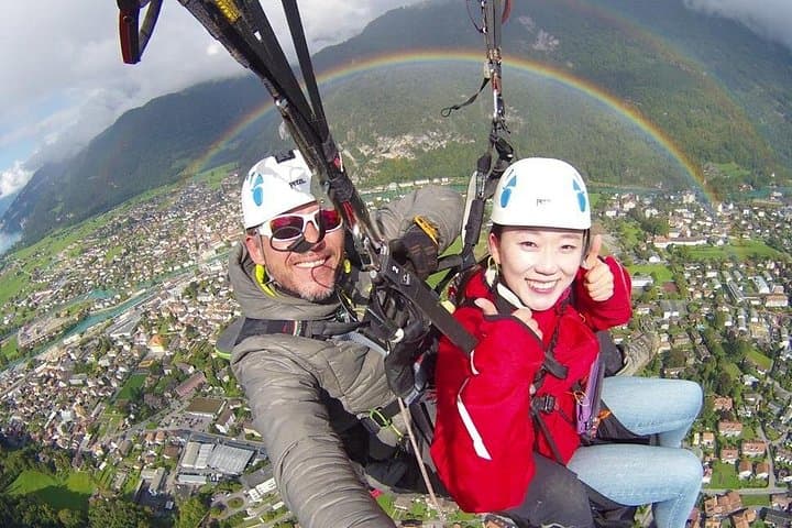 Tandem Paragliding Flight in Lombardy