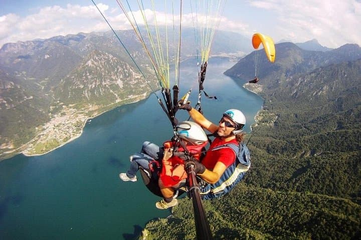 Tandem Paragliding Flight in Lombardy