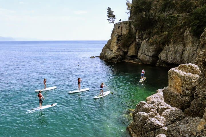 Paddling along the coastling