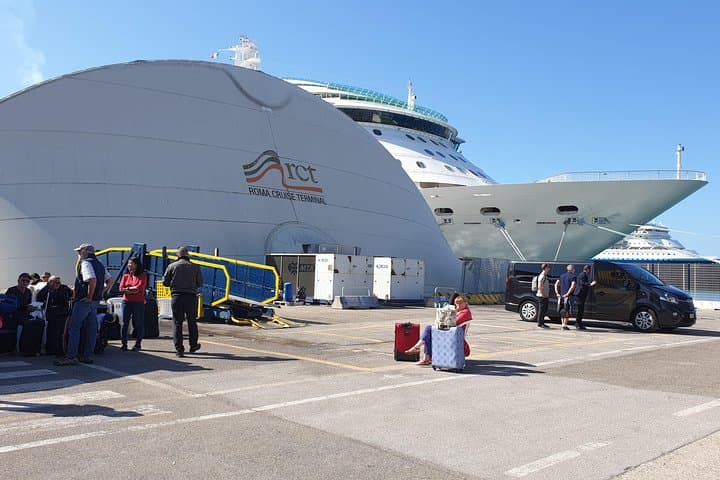 Transfer from Civitavecchia port to Fco Rome airport or Rome