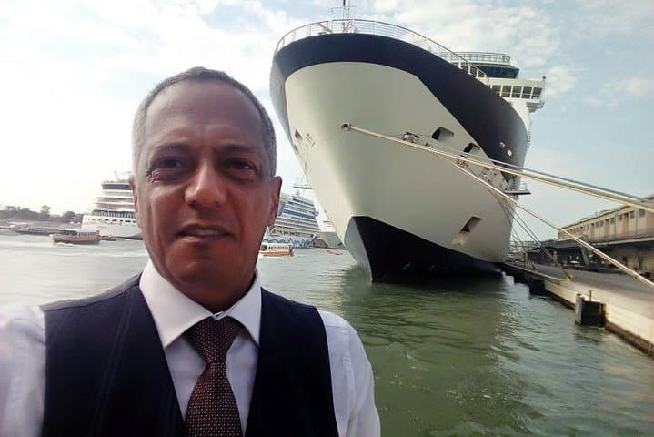 Venice cruise terminal, Daniel Tesfamikael professional driver
