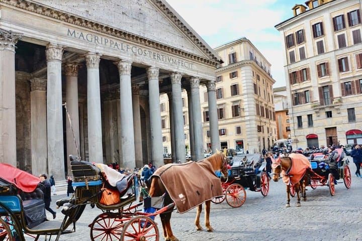 The original taxis of Rome park here each day