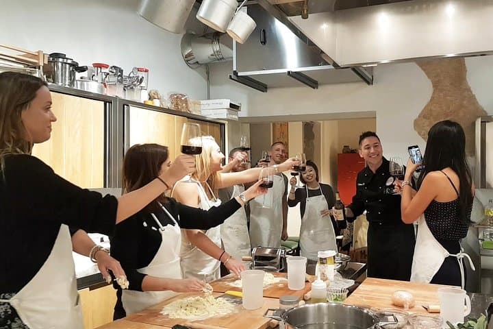 Italian Cocktail + Art of Making Pasta Cooking Class In Unique Milan Location