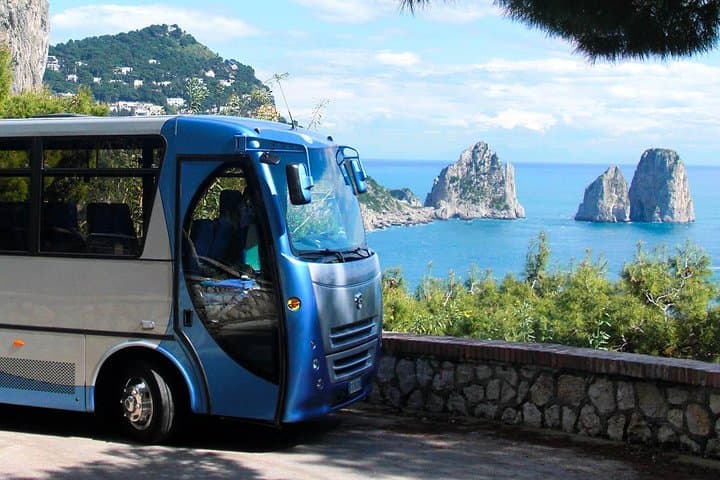Minibus for island tour - Sunland Capri tour