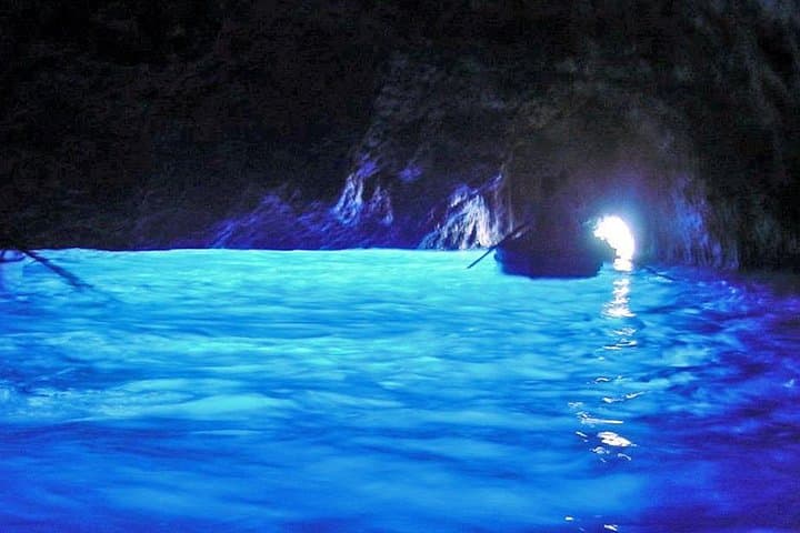 Capri guided tour: Inside the Blue Grotto, its opening is strictly linked to the wind conditions