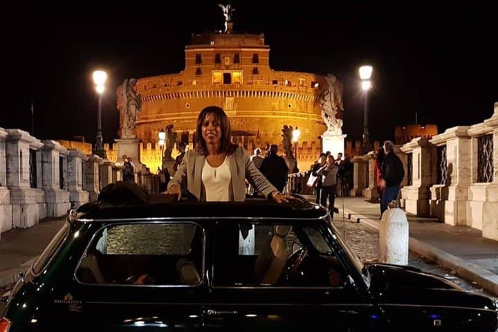 BEST NIGHT TOUR of Rome in Mini Cooper Classic Cabrio