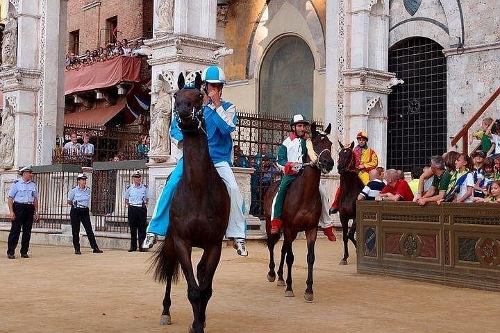 Piazza del Campo during the Palio race, July 2nd. and Aug. 16th. every year from Centuries.