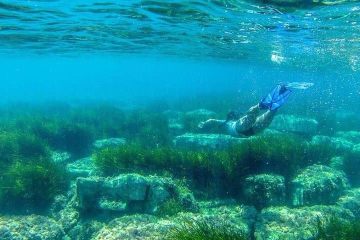 Snorkel underwater ruins