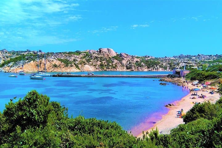 Spalmatore Beach along the Coast of La Maddalena Island
