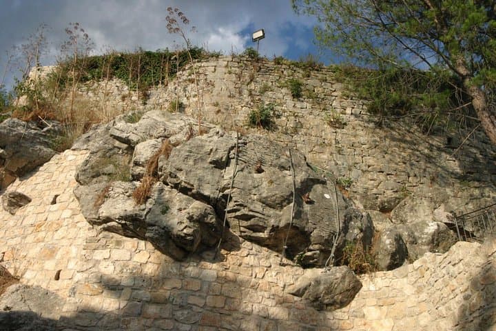 Particular walls of the Castle of Rocchette di Fazio