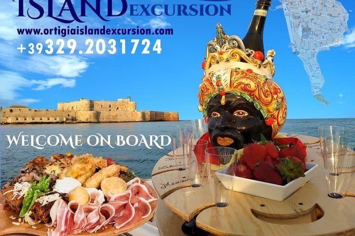 Siracusa Boat excursion island of ortigia and sea caves