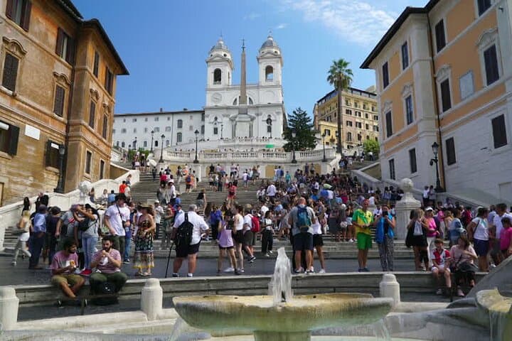 Spanish Steps - the fountain "La Barcaccia"