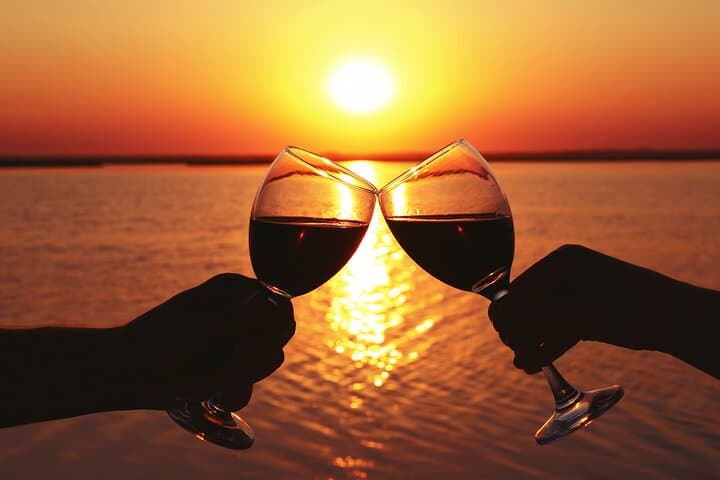 Toast at sunset