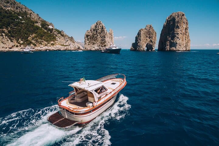 Capri Private Boat Day Tour from Sorrento, Positano or Naples